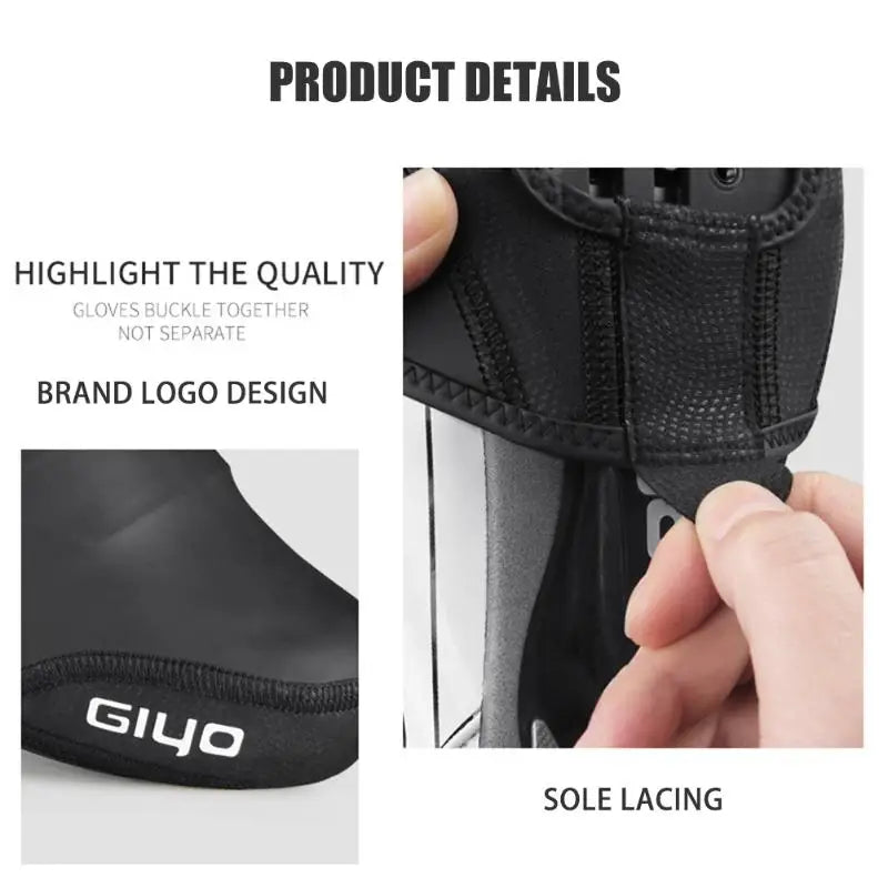 1/2pcs Couvre-Chaussures Vélo Auto-bloquants - Protection Antidérapante, Coupe-Vent & Thermique pour VTT & Cyclisme