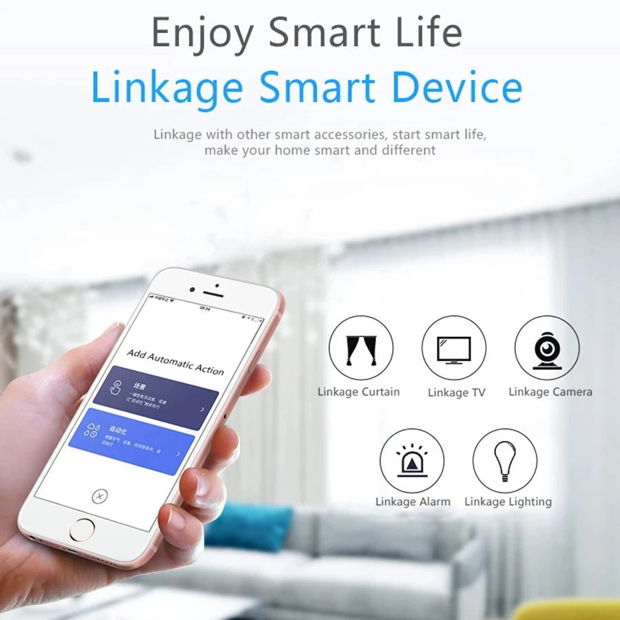 Capteur de Mouvement PIR Tuya ZigBee/WiFi - Détecteur Infrarouge Sans Fil, Alarme de Sécurité, Compatible Smart Life & Alexa