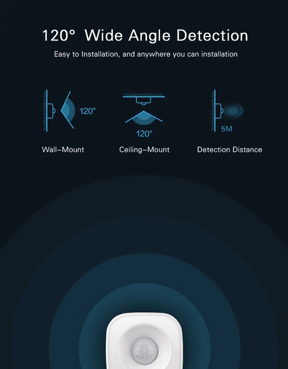 Capteur de Mouvement PIR Tuya ZigBee/WiFi - Détecteur Infrarouge Sans Fil, Alarme de Sécurité, Compatible Smart Life & Alexa