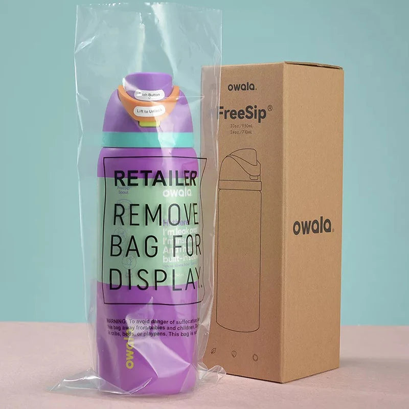 Bouteille Isotherme Owala - Thermos en Acier Inoxydable, Mug Thermique pour Boissons Chaudes & Froides, Étanche & Portable
