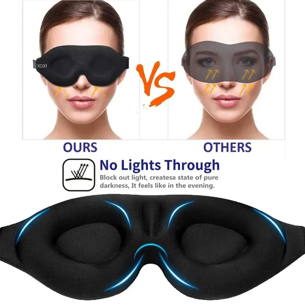 Masque de Sommeil 3D – Confort Total, Anti-Lumière, Contours Ergonomiques