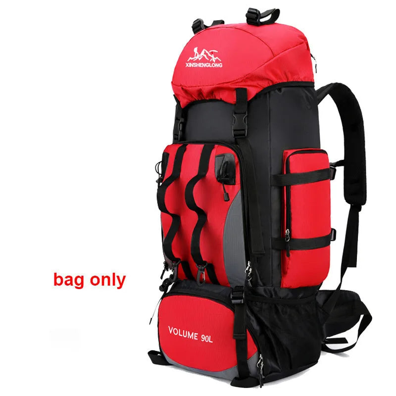 Sac à Dos de Randonnée 90L - Étanche, Grande Capacité, Idéal pour Trekking, Camping & Voyages