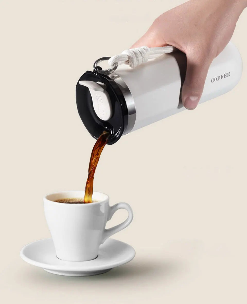 Bouteille Isotherme en Acier Inoxydable - Mug Thermique, Thermos pour Café, Eau & Boissons Chaudes/Froides, Anti-Fuite