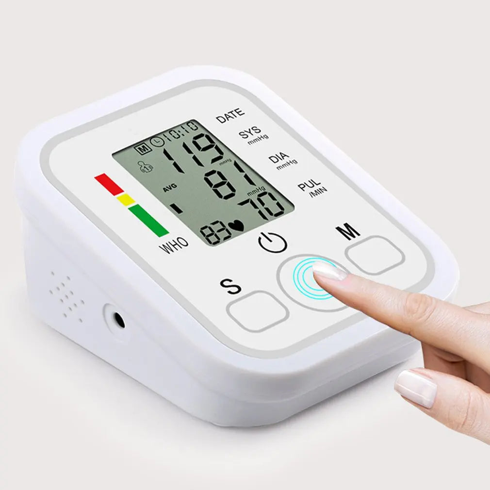 Tensiomètre Électronique de Bras - Moniteur de Pression Artérielle, Fréquence Cardiaque & Pouls, Automatique & Médical