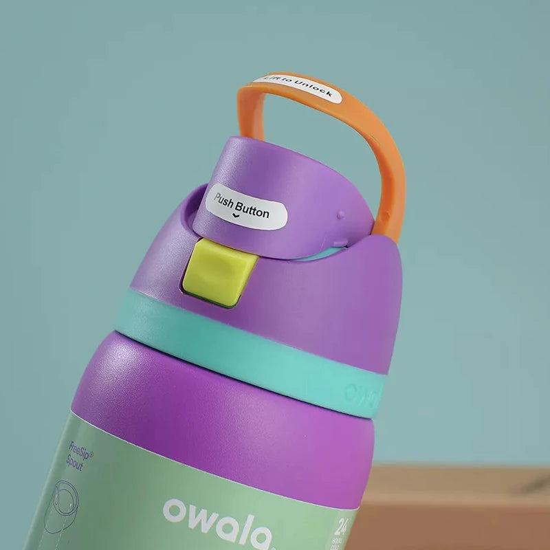 Bouteille Isotherme Owala - Thermos en Acier Inoxydable, Mug Thermique pour Boissons Chaudes & Froides, Étanche & Portable