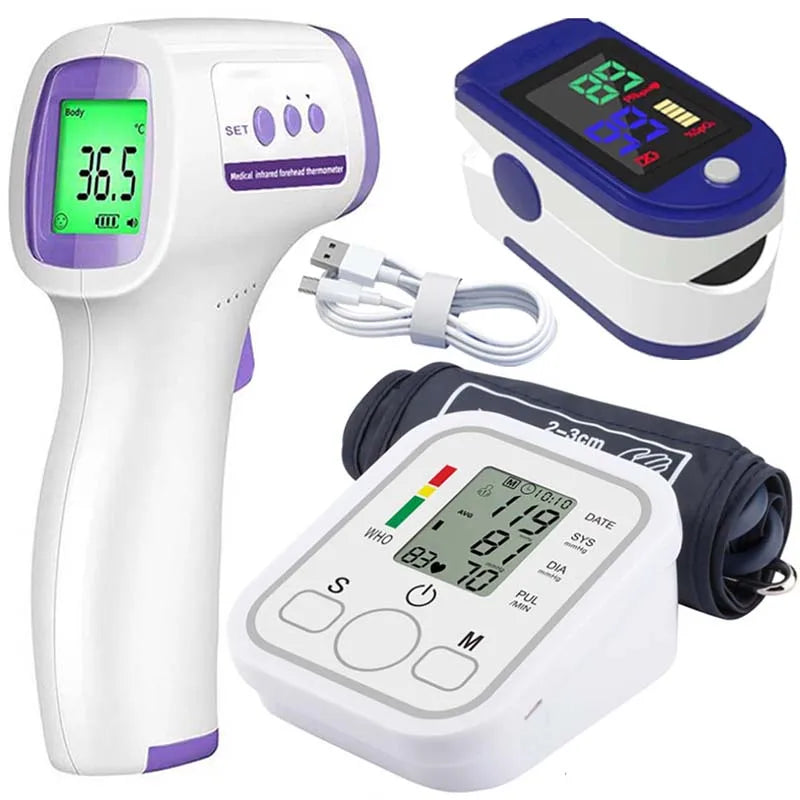 Tensiomètre Électronique de Bras - Moniteur de Pression Artérielle, Fréquence Cardiaque & Pouls, Automatique & Médical