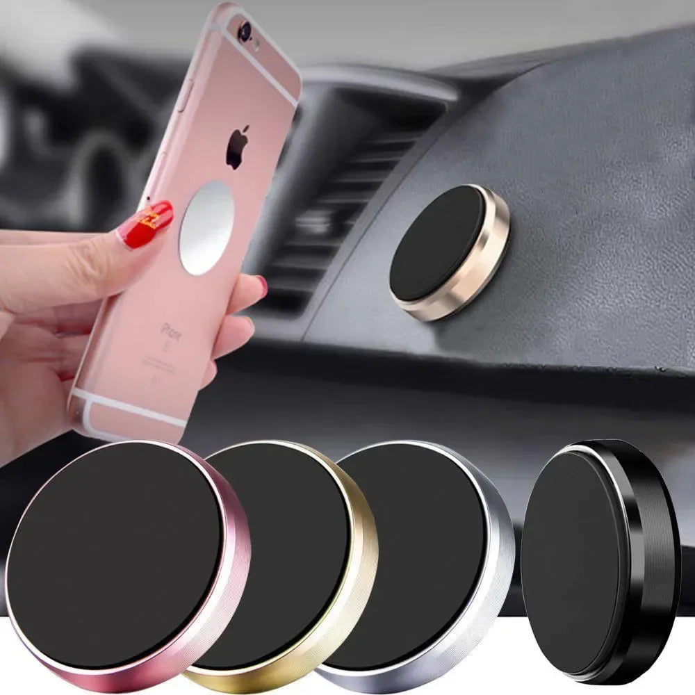 Support Téléphone Magnétique Universel - Fixation Voiture & Maison, Compatible iPhone, Xiaomi, Samsung, Huawei
