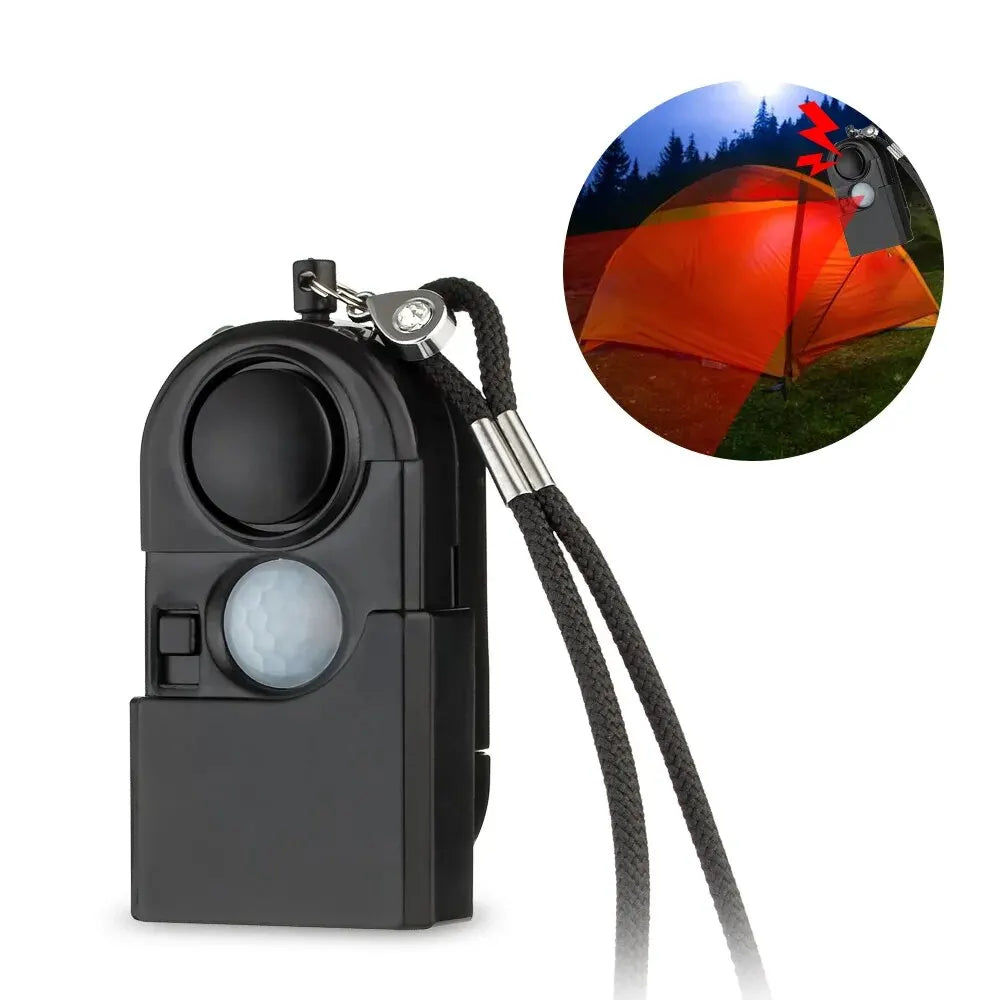 Alarme de Détection de Mouvement KERUI - Mini Alarme Portable 120dB, Sirène SOS & LED, Sécurité pour Voyage, Maison & Enfants