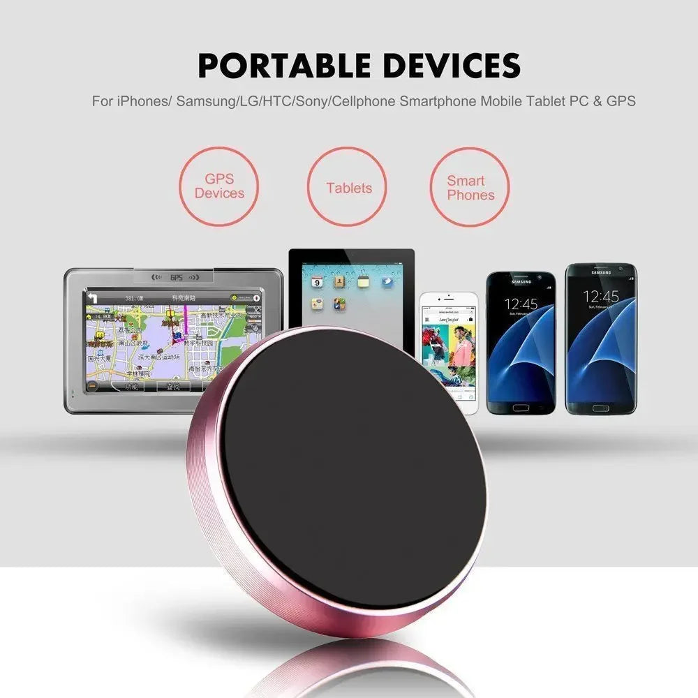 Support Téléphone Magnétique Universel - Fixation Voiture & Maison, Compatible iPhone, Xiaomi, Samsung, Huawei