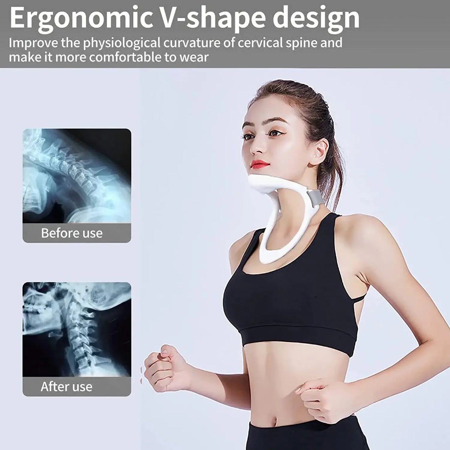 Correcteur de Posture & Collier Cervical – Traction et Soutien pour le Cou
