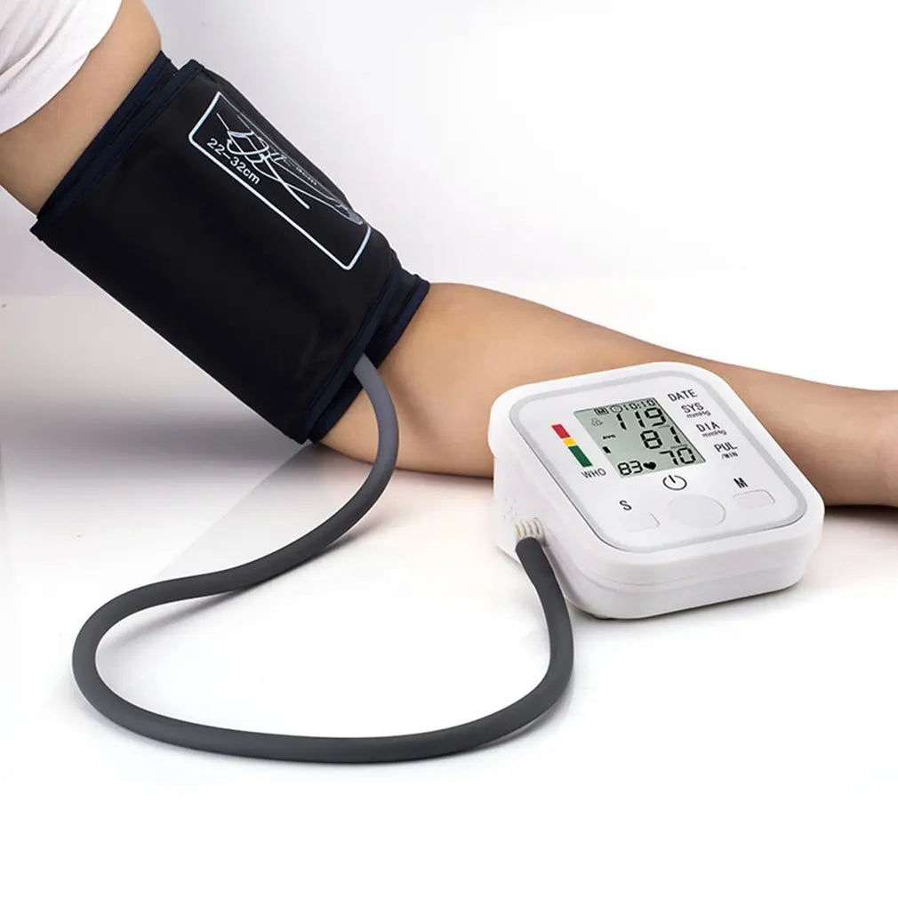 Tensiomètre Électronique de Bras - Moniteur de Pression Artérielle, Fréquence Cardiaque & Pouls, Automatique & Médical