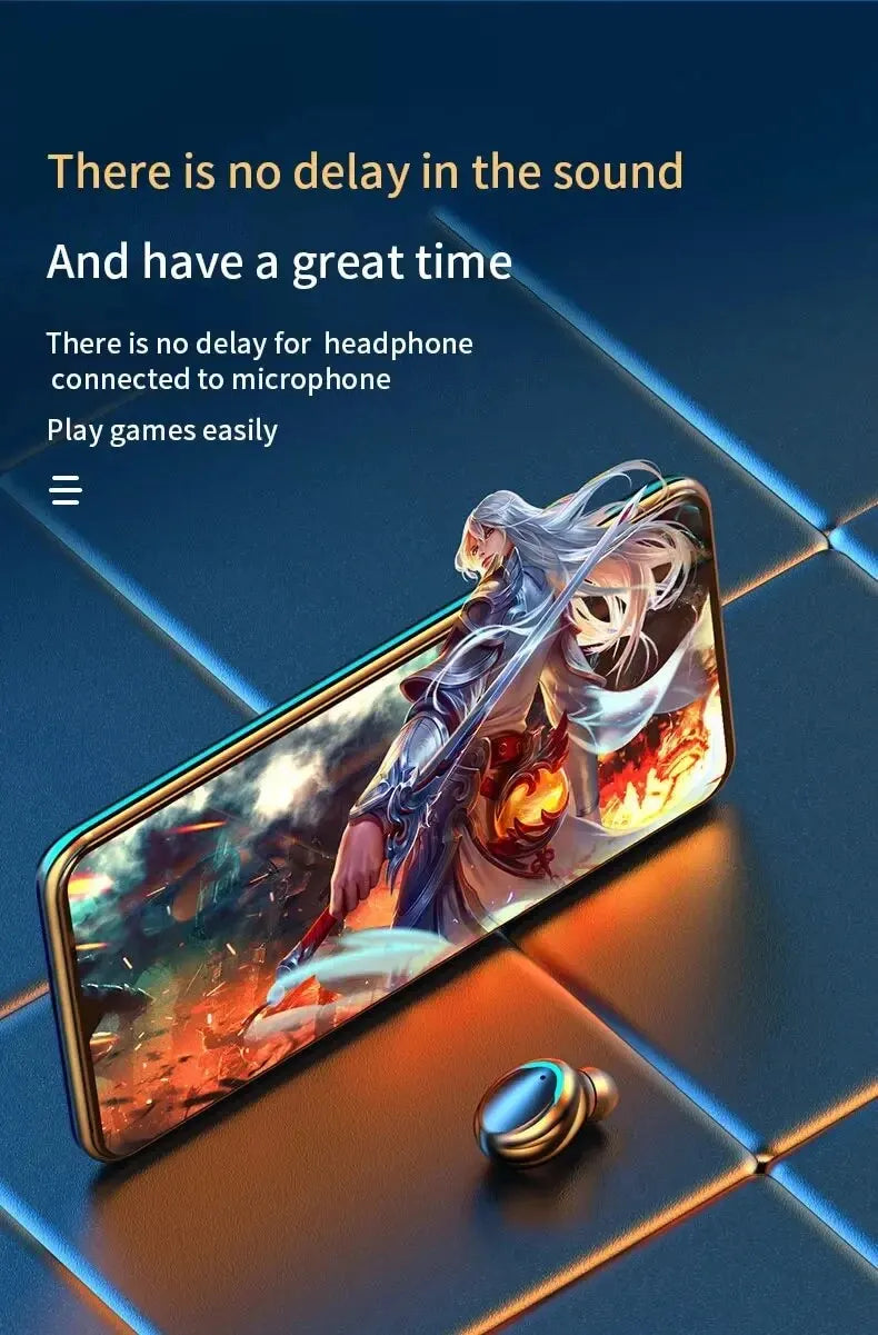 Écouteurs Sans Fil Bluetooth F9 - TWS Étanches, Affichage Digital, Boîtier de Charge Grande Capacité