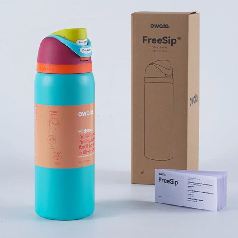 Bouteille Isotherme Owala - Thermos en Acier Inoxydable, Mug Thermique pour Boissons Chaudes & Froides, Étanche & Portable