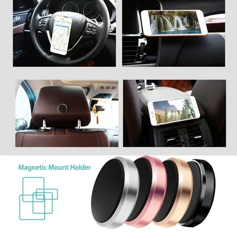 Support Téléphone Magnétique Universel - Fixation Voiture & Maison, Compatible iPhone, Xiaomi, Samsung, Huawei