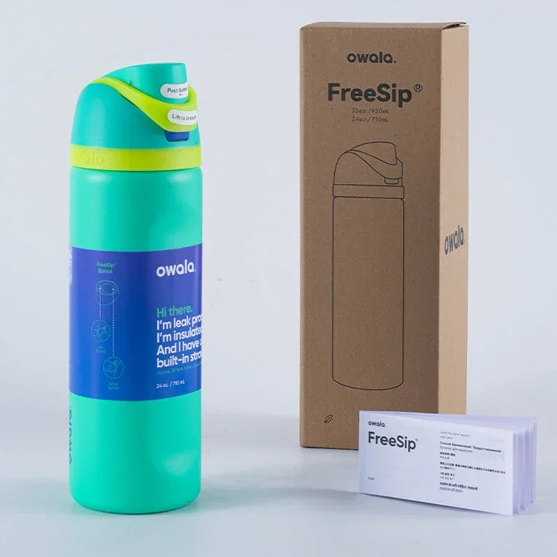 Bouteille Isotherme Owala - Thermos en Acier Inoxydable, Mug Thermique pour Boissons Chaudes & Froides, Étanche & Portable