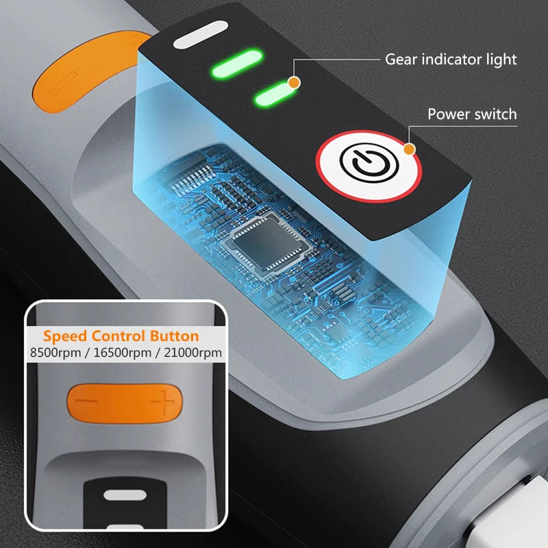 Mini Outil Rotatif Sans Fil 35W – USB Rechargeable, 3 Vitesses, Perçage & Gravure