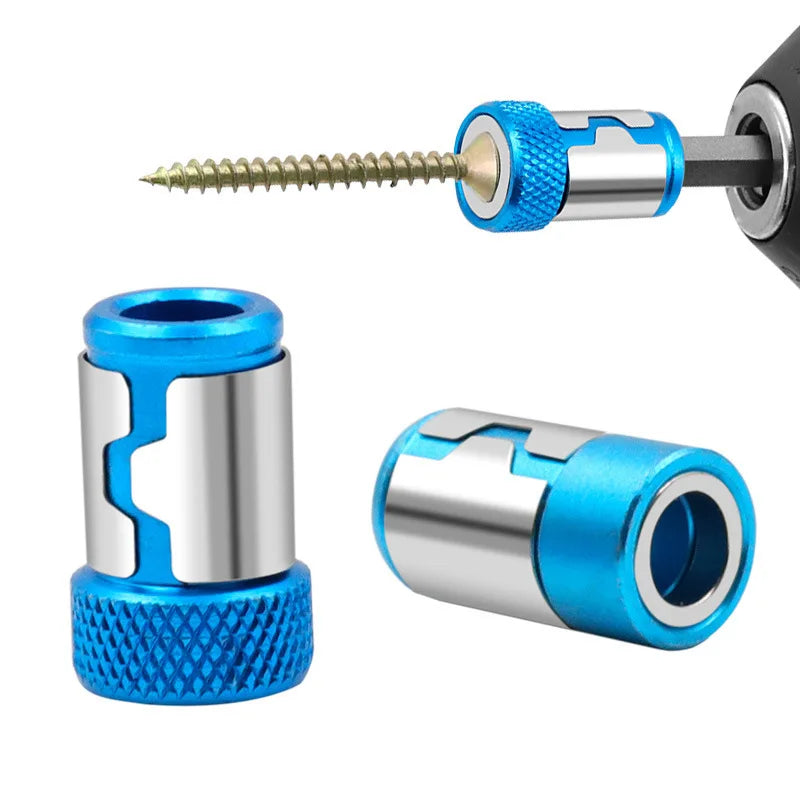 Bague Magnétique Universelle 6.35mm - Renfort Magnétique pour Embouts de Tournevis, Alliage Anti-Corrosion, Aimant Puissant