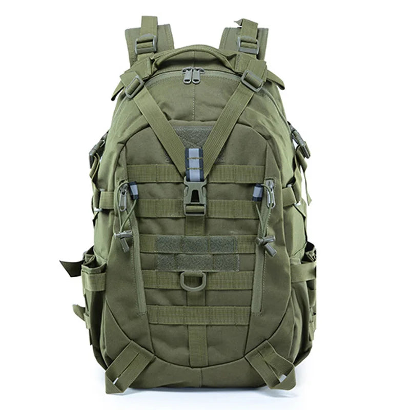 Sac à Dos Tactique 40L - Randonnée, Camping, Trekking, Pêche & Activités Outdoor, Système MOLLE & Réfléchissant