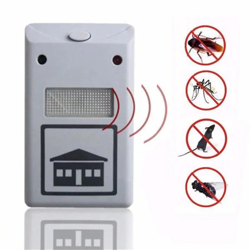 Répulsif Ultrasonique Anti-Nuisibles – Prise EU, Protection Intérieure Contre Rongeurs & Insectes