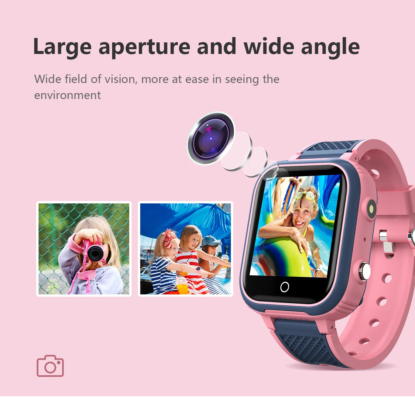 Montre Connectée 4G pour Enfants LT21 - GPS, WiFi, Appel Vidéo, SOS, Étanche IP67