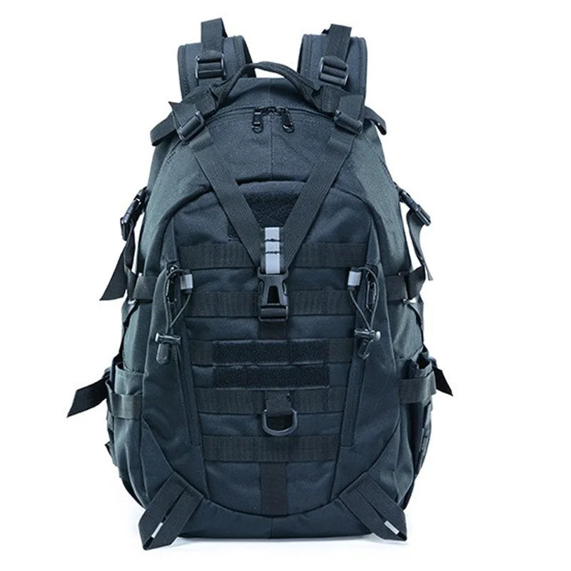Sac à Dos Tactique 40L - Randonnée, Camping, Trekking, Pêche & Activités Outdoor, Système MOLLE & Réfléchissant
