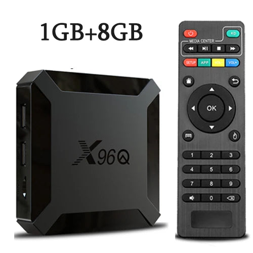 X96Q Android 10.0 Smart TV Box - 2GB RAM, 16GB ROM, Allwinner H313 Quad-Core, 4K Ultra HD, Streaming Rapide