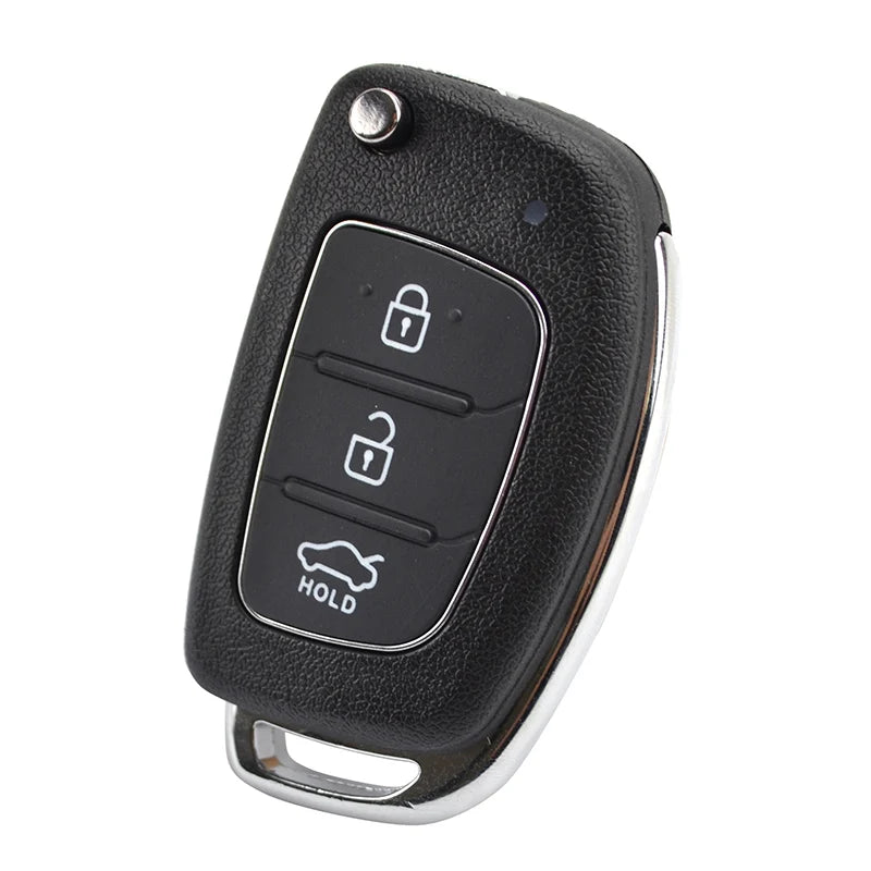 Coque de Clé Pliante pour Hyundai - Compatible Creta, i20, Tucson, Elantra, Santa Fe, Solaris, ix35, ix45 avec Lame
