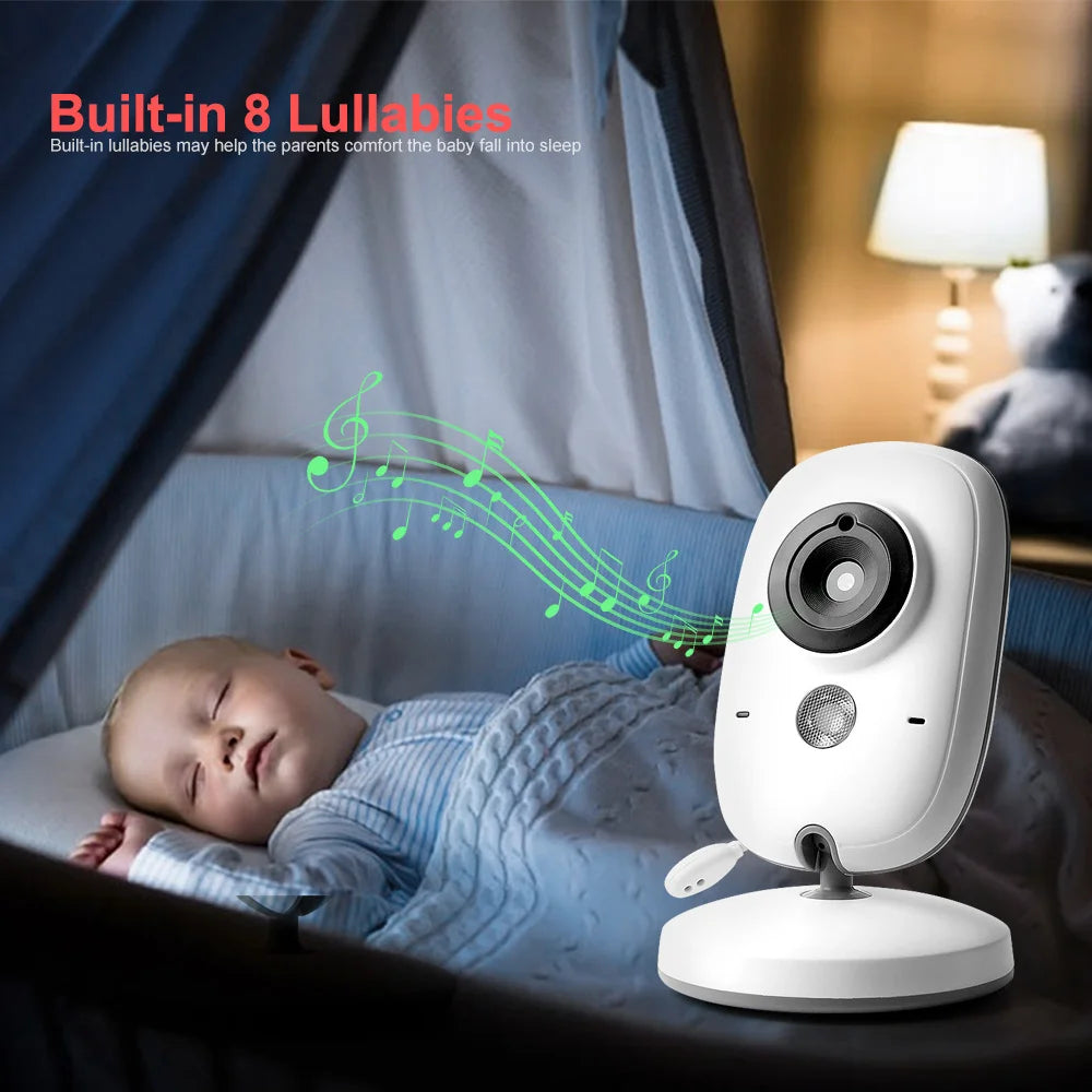 VB603 Moniteur Vidéo pour Bébé - Caméra de Surveillance Sans Fil 2.4G, Écran LCD 3.2", Audio Bidirectionnel, Vision Nocturne