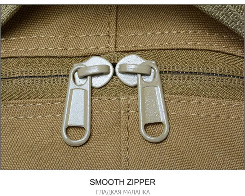 Sac à Dos Tactique 40L - Randonnée, Camping, Trekking, Pêche & Activités Outdoor, Système MOLLE & Réfléchissant