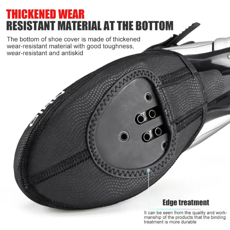 1/2pcs Couvre-Chaussures Vélo Auto-bloquants - Protection Antidérapante, Coupe-Vent & Thermique pour VTT & Cyclisme