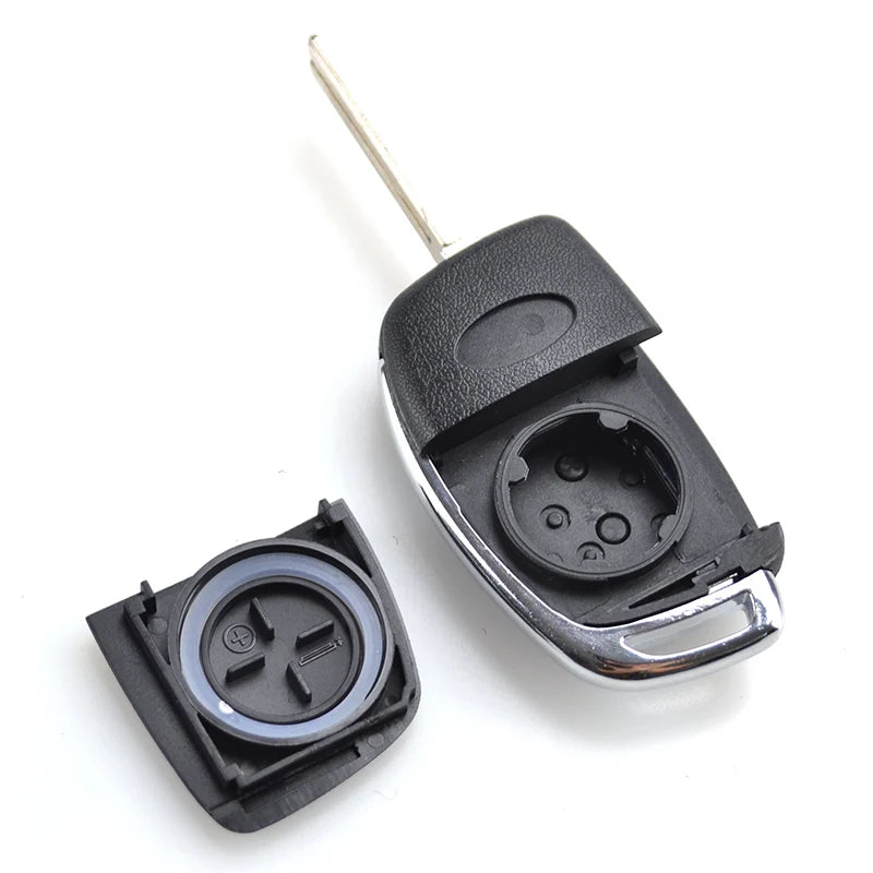Coque de Clé Pliante pour Hyundai - Compatible Creta, i20, Tucson, Elantra, Santa Fe, Solaris, ix35, ix45 avec Lame
