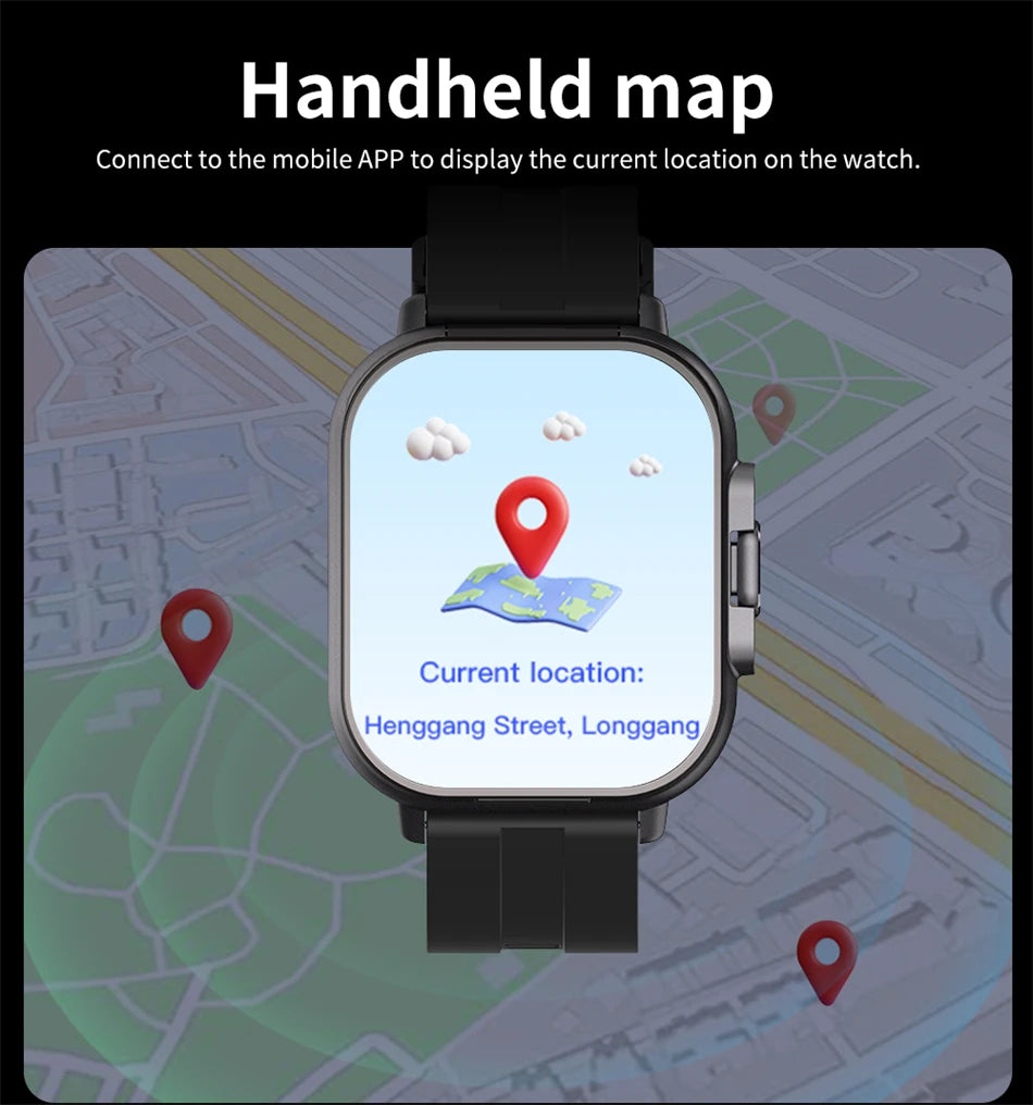 Montre Connectée 2 en 1 avec Écouteurs - Smartwatch Bluetooth 2024 avec Appels, GPS, Moniteur Cardiaque & Lecture de Musique