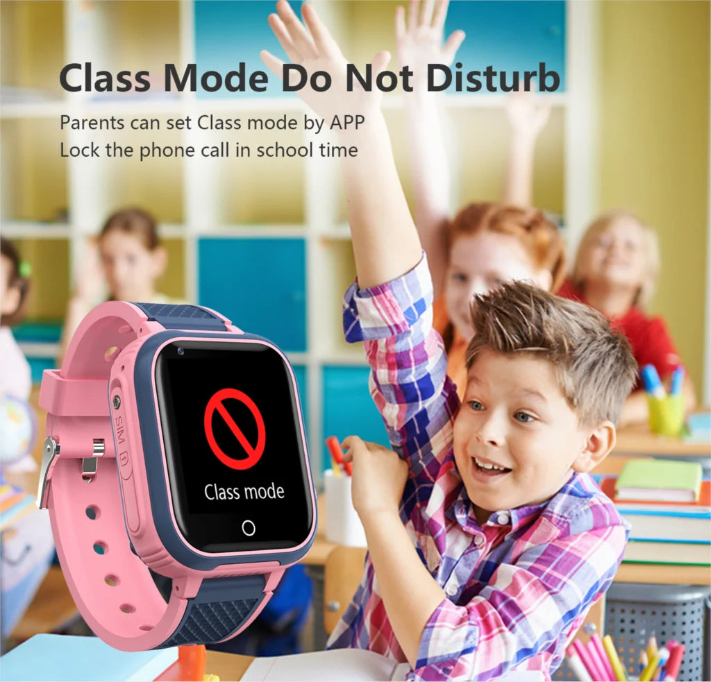 Montre Connectée 4G pour Enfants LT21 - GPS, WiFi, Appel Vidéo, SOS, Étanche IP67