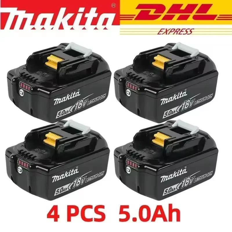 Batterie Makita 18V 6.0Ah - 100% Originale, Rechargeable, Compatible BL1830, BL1840, BL1850, BL1860B