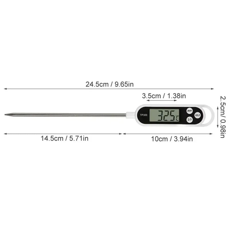 Thermomètre Alimentaire Digital TP300 - Sonde pour Viande, Eau, Huile & Cuisson