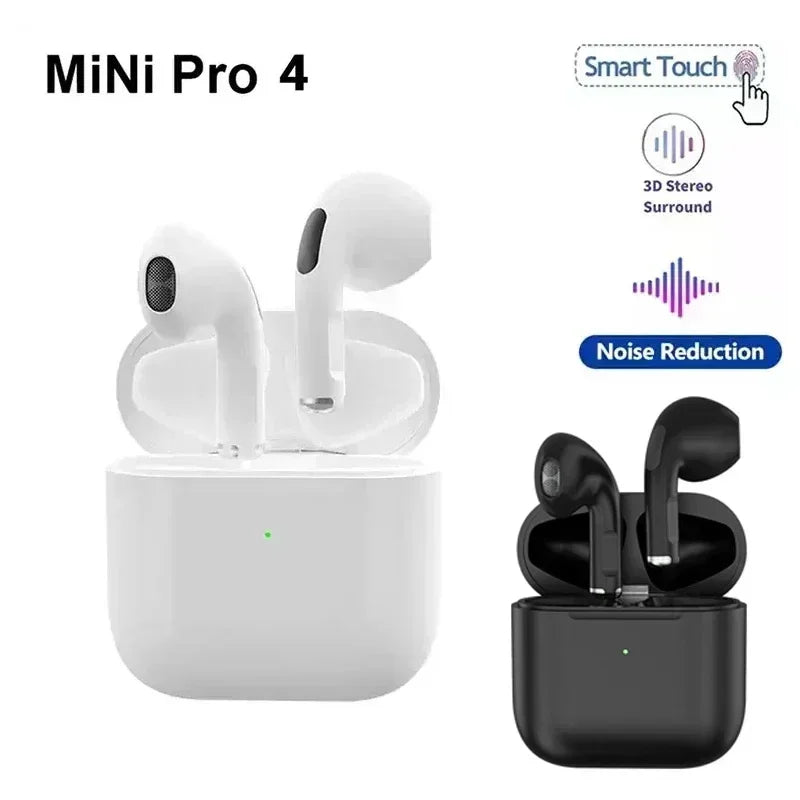 Écouteurs Sans Fil Pro 4 TWS - Bluetooth 5.0, Étanches, Micro Intégré, Compatibles iOS/Android/PC & Gaming
