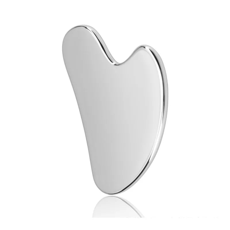 Gua Sha en Acier Inoxydable – Massage Visage, Cou & Corps