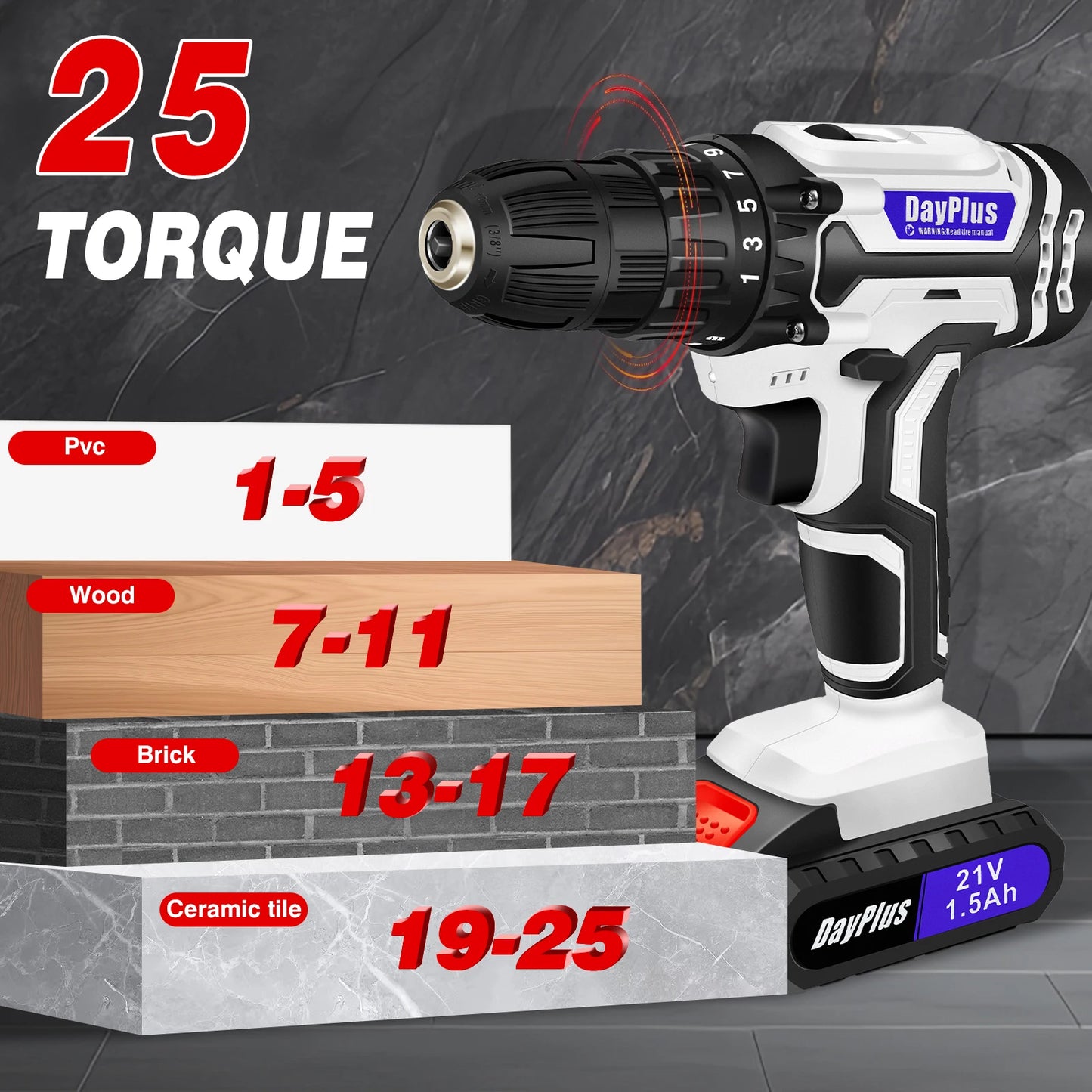 Perceuse-Visseuse Sans Fil 21V – Puissance & Précision pour Tous Vos Travaux !