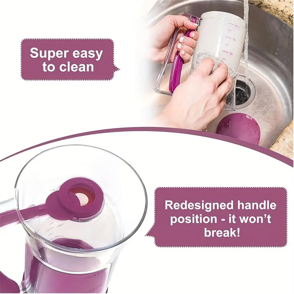 Distributeur de Pâte Pliable – Idéal pour Pancakes, Cupcakes, Gaufres & Muffins
