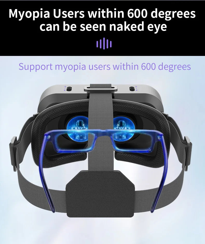 Casque de Réalité Virtuelle VR - Lunettes 3D pour Smartphones, Expérience Immersive pour Jeux & Vidéos