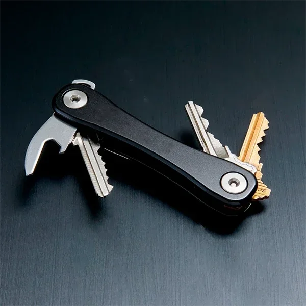 Porte-Clés Intelligent & Compact - Organisateur de Clés en Métal, Clip en Aluminium, Accessoire de Rangement Portable