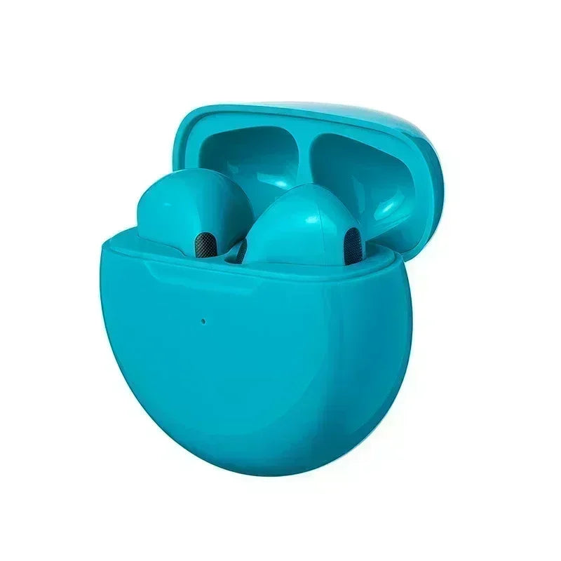 Écouteurs Sans Fil Pro 6 TWS - Bluetooth, Réduction de Bruit, Micro Intégré, Compatibles iPhone & Android