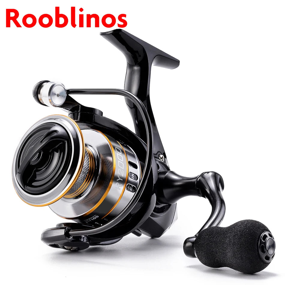 Moulinet Spinning ROOBLINOS RY - Ultraléger, Cadre Métallique, Haute Vitesse 5.2:1, Ultra Fluide & Résistant