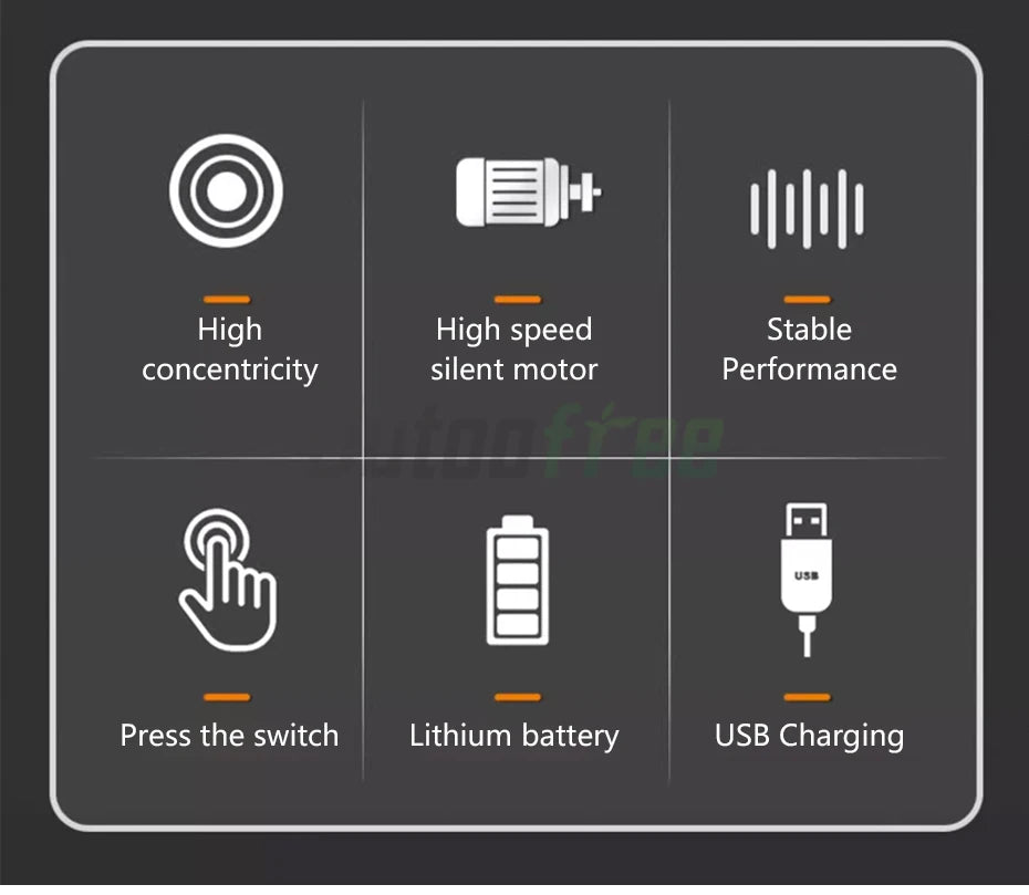 Mini Outil Rotatif Sans Fil 35W – USB Rechargeable, 3 Vitesses, Perçage & Gravure