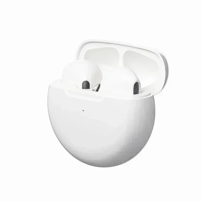 Écouteurs Sans Fil Pro 6 TWS - Bluetooth, Réduction de Bruit, Micro Intégré, Compatibles iPhone & Android