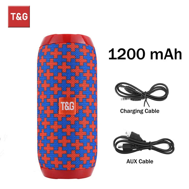 Enceinte Bluetooth TG117 - Portable, Waterproof, Son Stéréo Puissant, Radio FM, Support TF & TWS