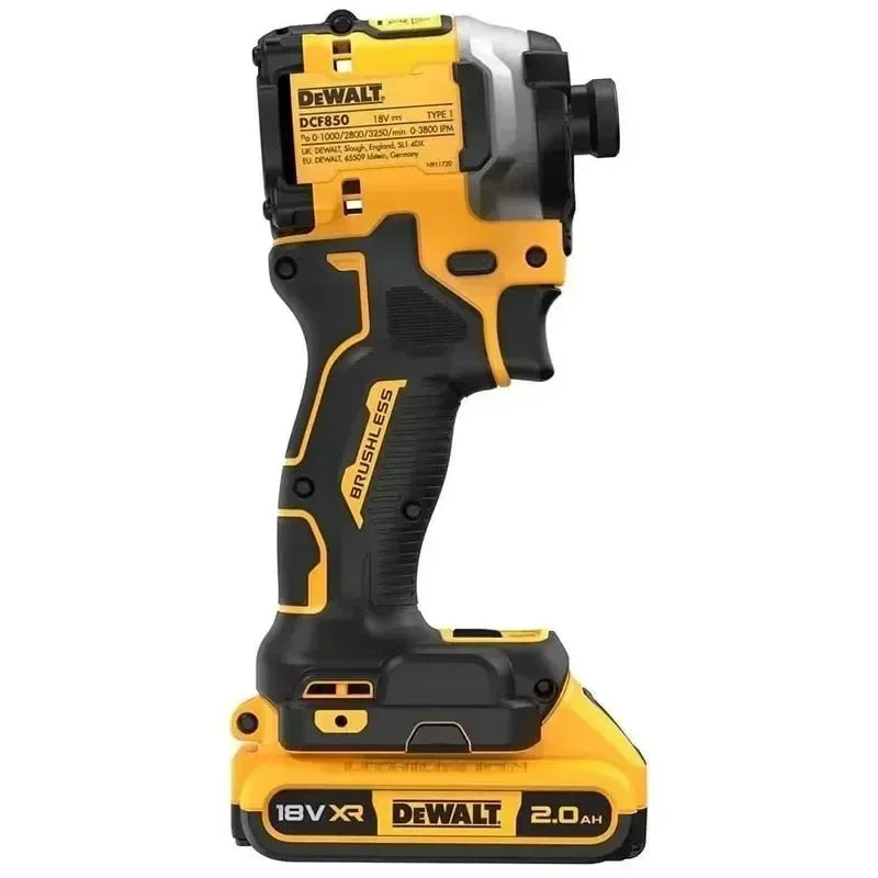 DEWALT DCF850 - Visseuse à Chocs Sans Fil 20V, Moteur Brushless, Couple Élevé, Compacte & Performante