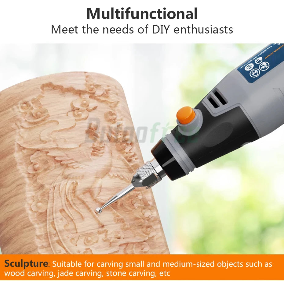 Mini Outil Rotatif Sans Fil 35W – USB Rechargeable, 3 Vitesses, Perçage & Gravure