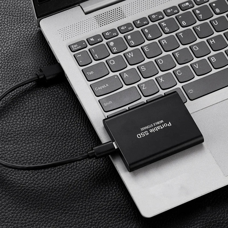 Disque Dur Externe SSD Ultra Fin - 128 To, Portable, USB 3.0, Compatible PC & Mac