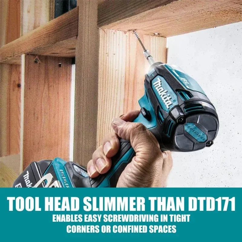 Makita DTD172 - Visseuse à Chocs Sans Fil 18V, Moteur Brushless, Compacte et Puissante